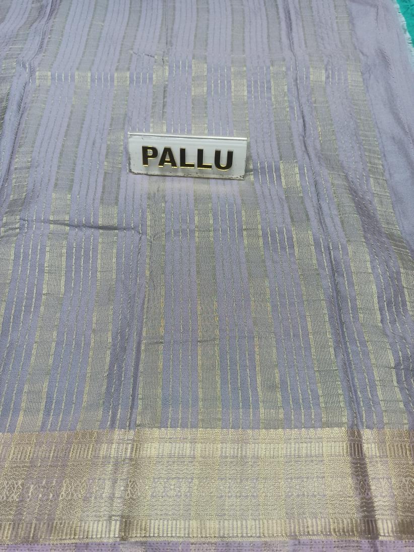 Artificial / Mix Crape Sarees ( Semi Crape )