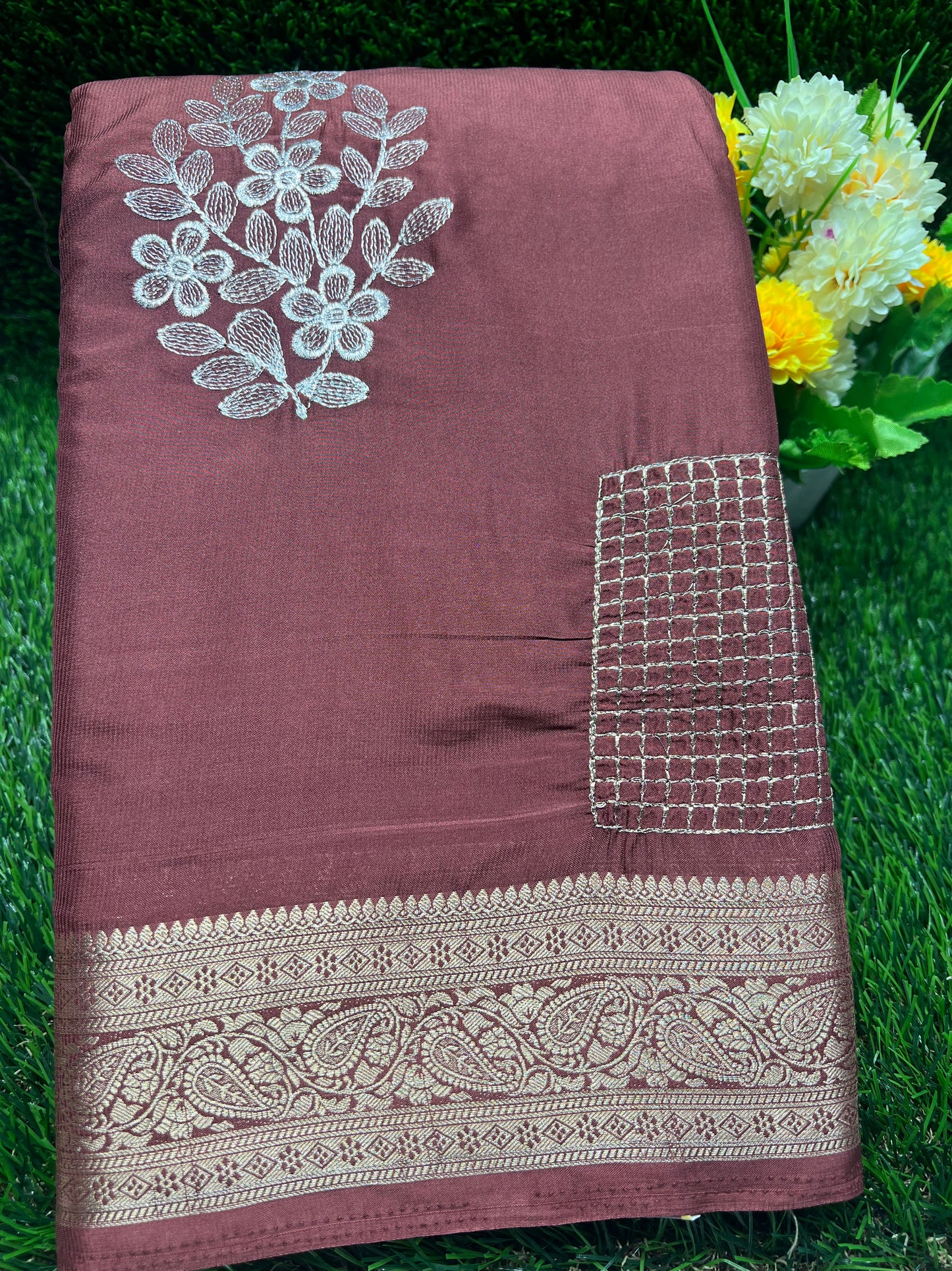 Artificial / Mix Crape Sarees