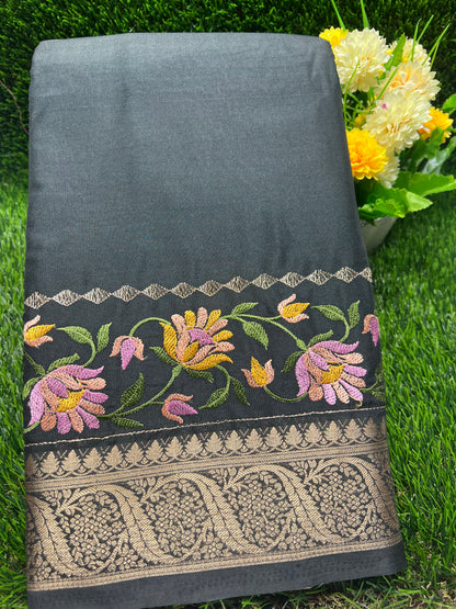 Artificial / Mix Crape Sarees