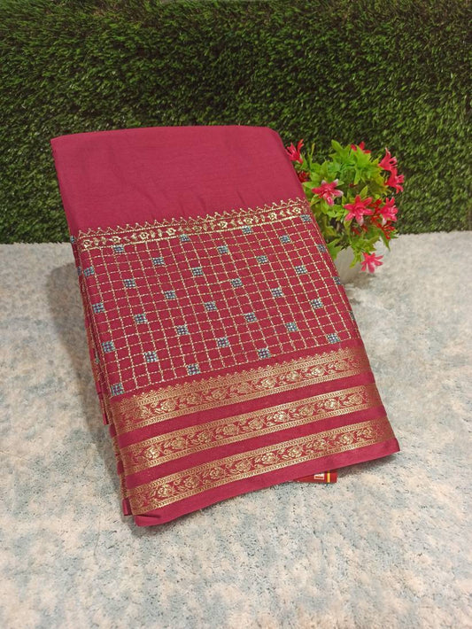 Artificial / Mix Crape Sarees ( Semi Crape )