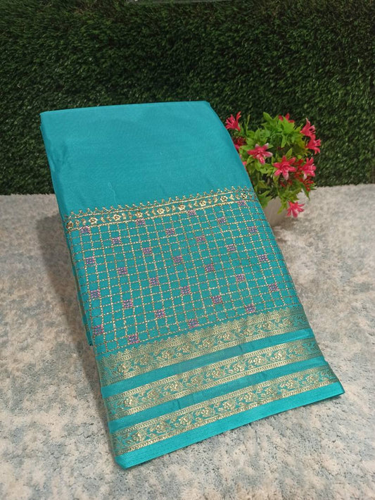 Artificial / Mix Crape Sarees ( Semi Crape )