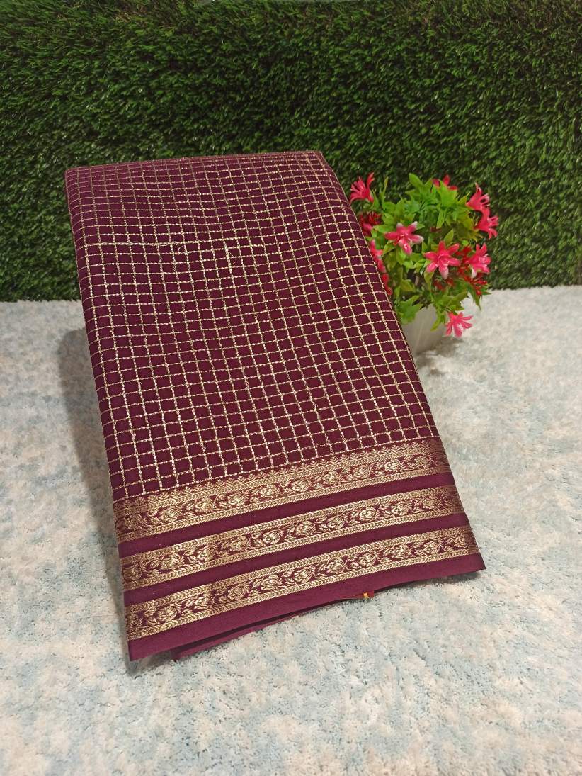 Artificial / Mix Crape Sarees ( Semi Crape )