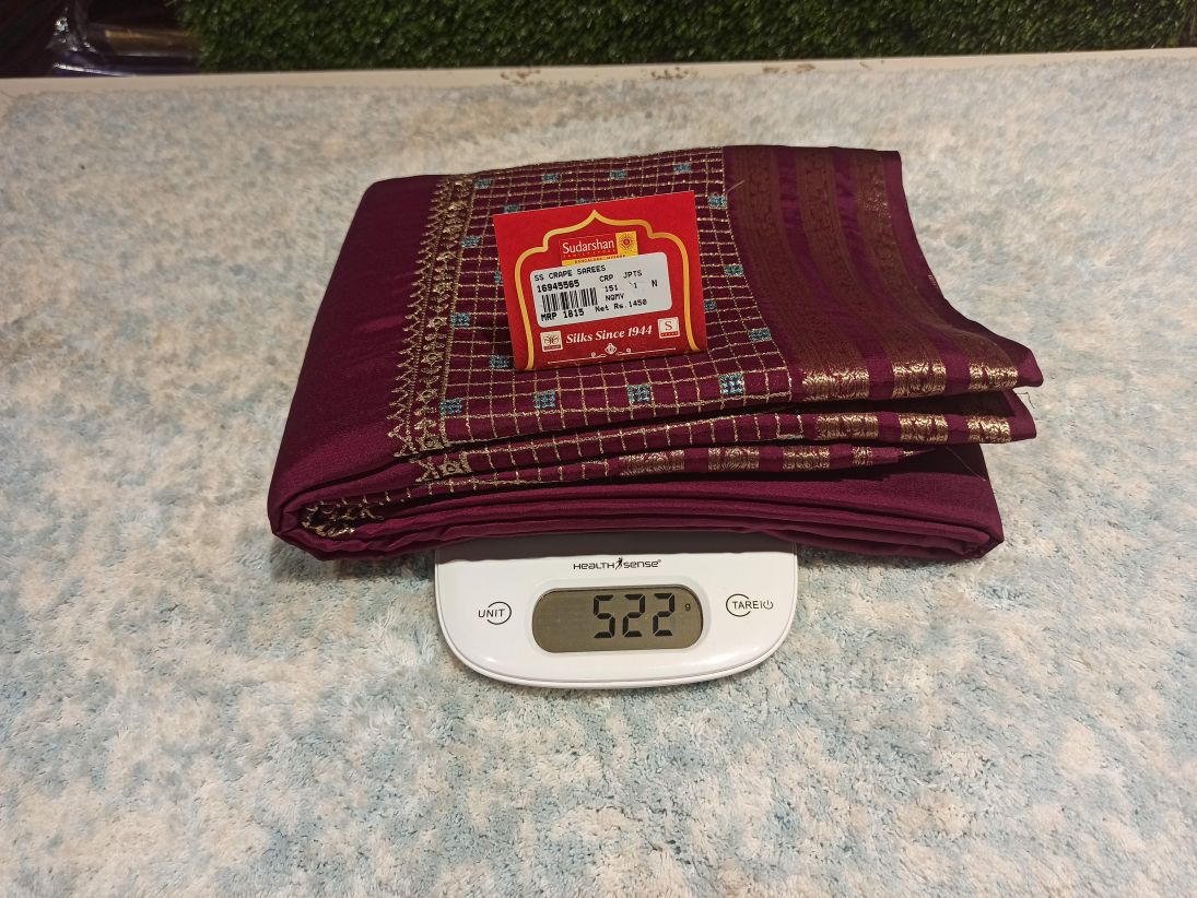 Artificial / Mix Crape Sarees ( Semi Crape )