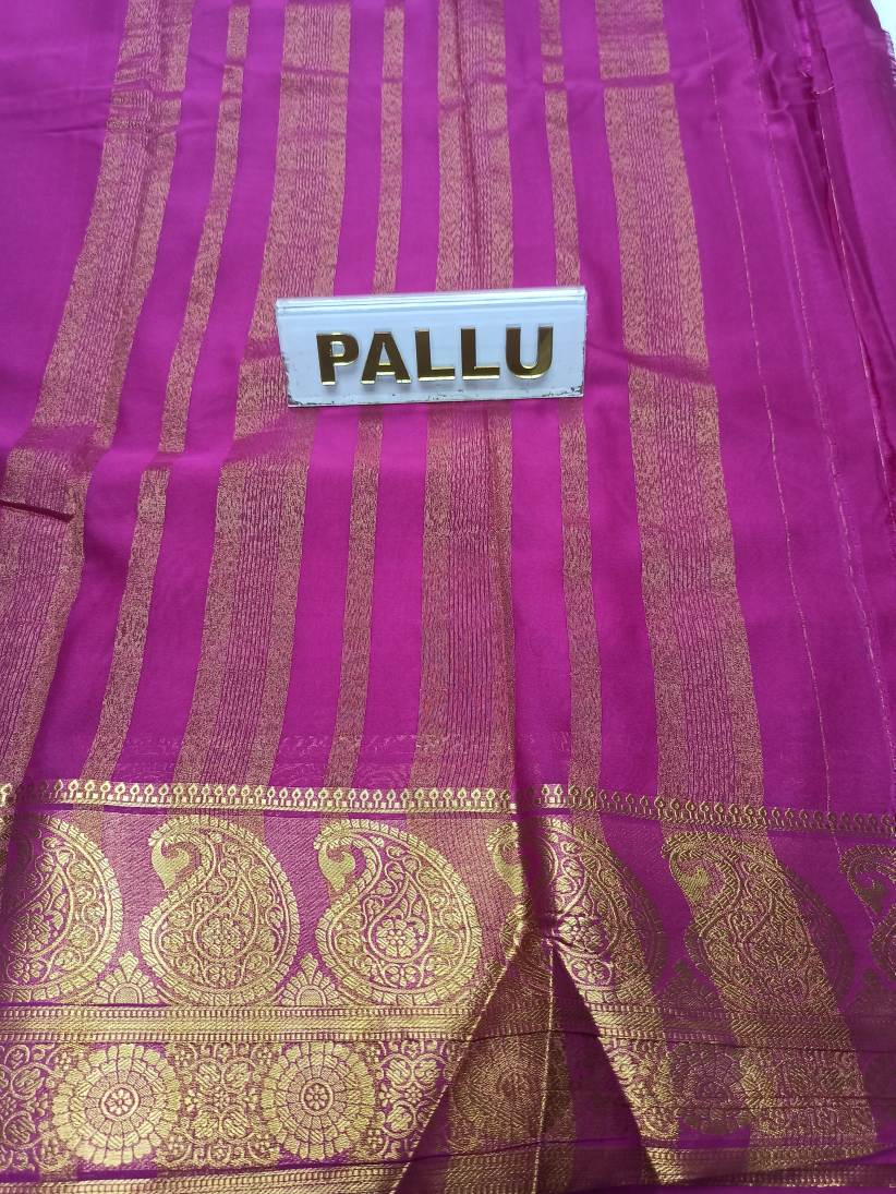 Artificial / Mix Crape Sarees ( Semi Crape )