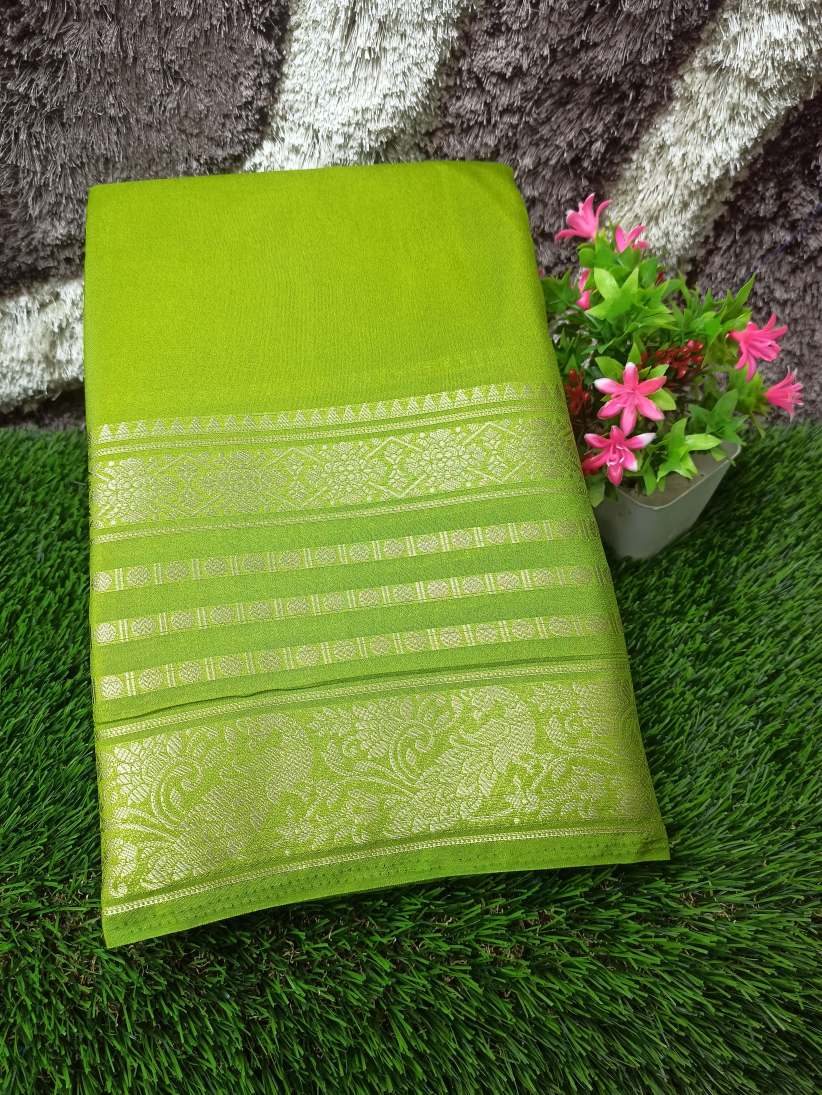 Artificial / Mix Crape Sarees ( Semi Crape )