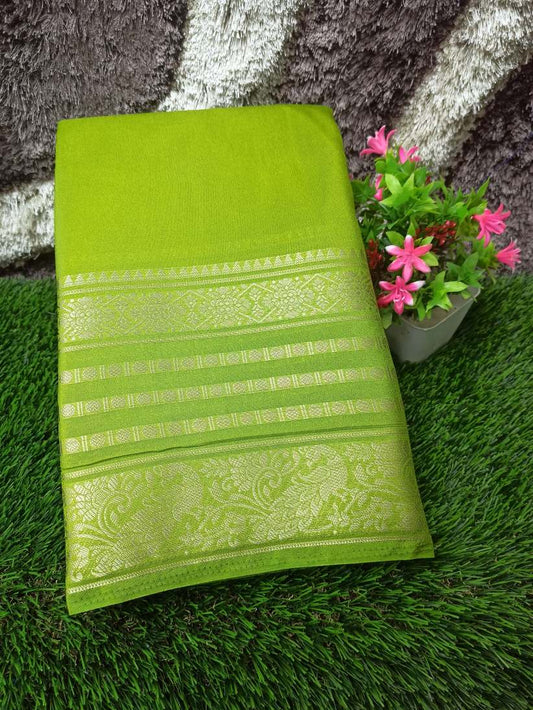 Artificial / Mix Crape Sarees ( Semi Crape )