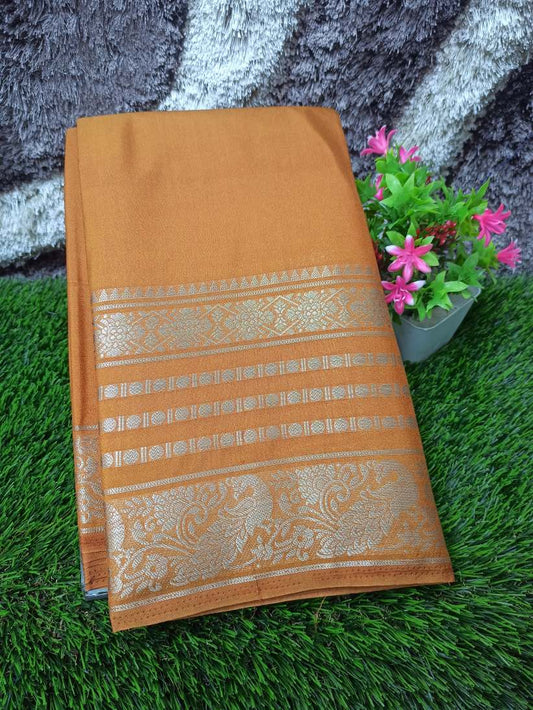 Artificial / Mix Crape Sarees ( Semi Crape )
