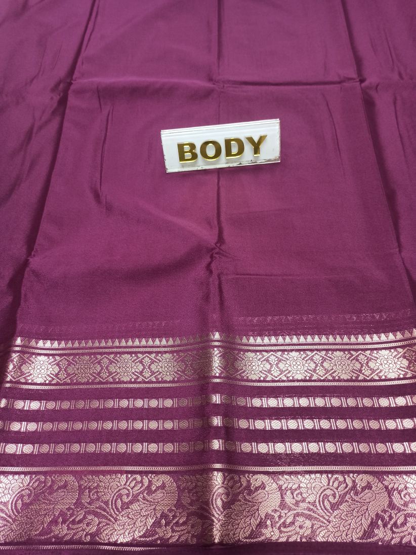 Artificial / Mix Crape Sarees ( Semi Crape )