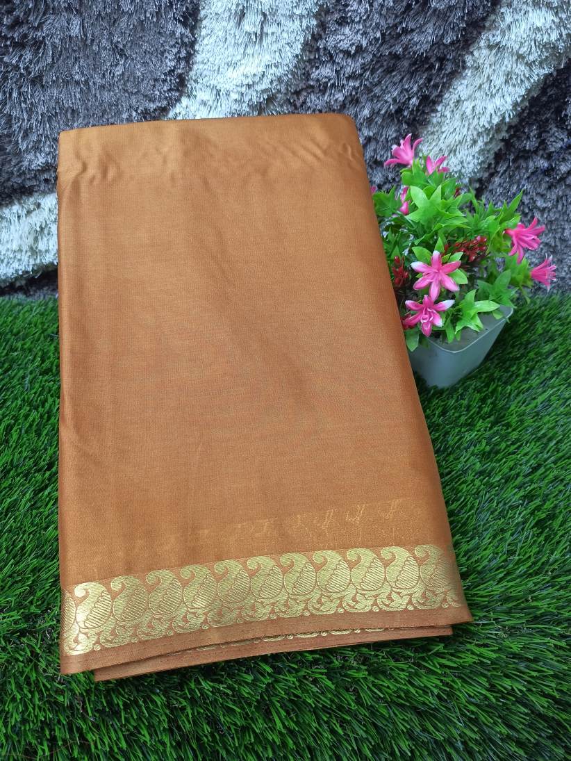 Artificial / Mix Crape Sarees ( Semi Crape )