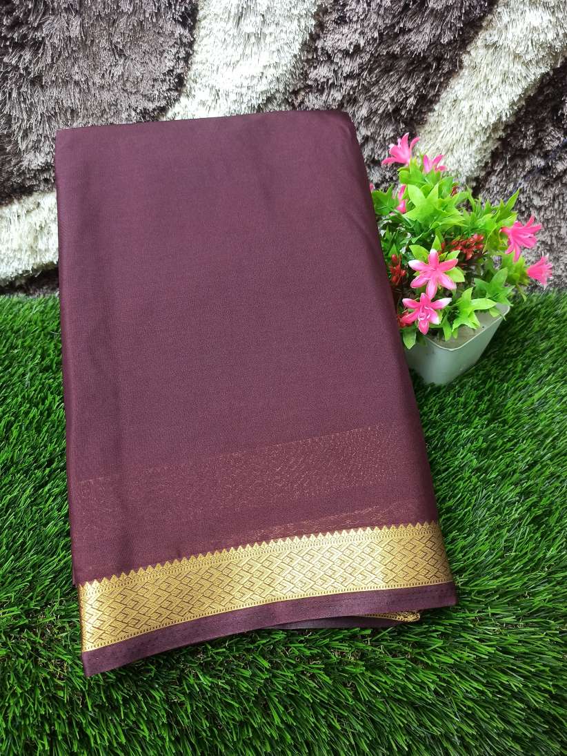 Artificial / Mix Crape Sarees ( Semi Crape )