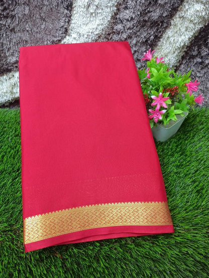 Artificial / Mix Crape Sarees ( Semi Crape )