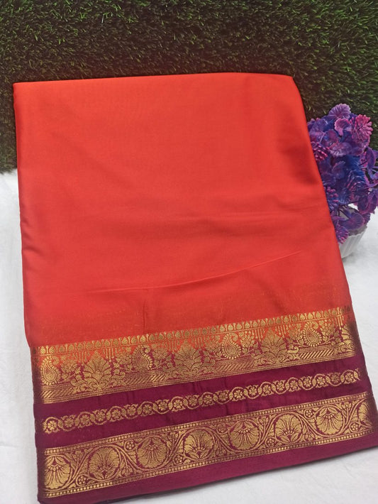 Artificial / Mix Crape Sarees ( Semi Crape )