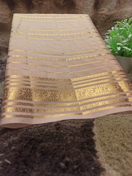 Artificial / Mix Crape Sarees ( Semi Crape )