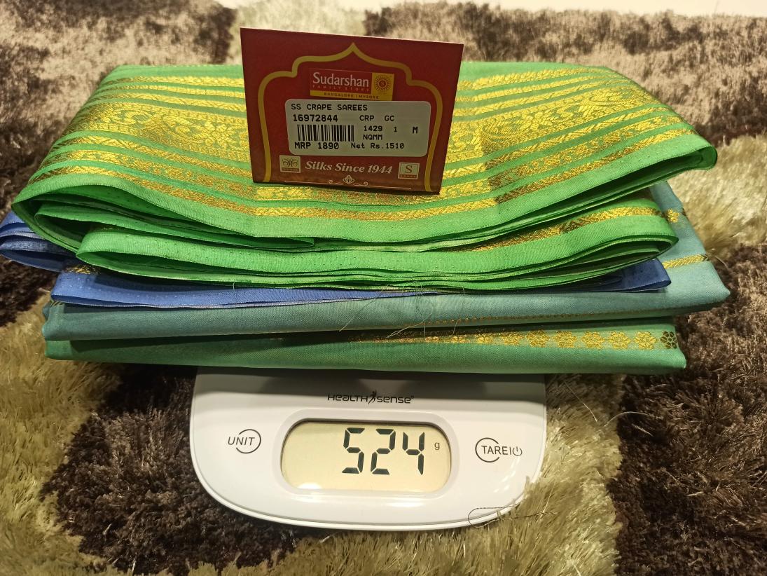 Artificial / Mix Crape Sarees ( Semi Crape )