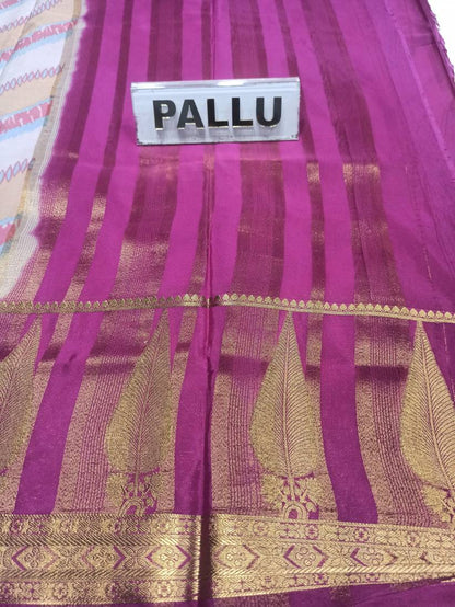 Artificial / Mix Crape Sarees ( Semi Crape )