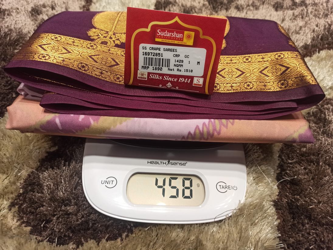 Artificial / Mix Crape Sarees ( Semi Crape )