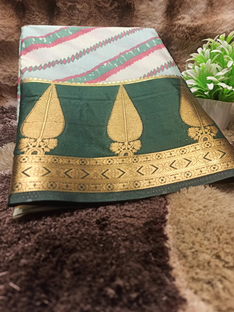 Artificial / Mix Crape Sarees ( Semi Crape )