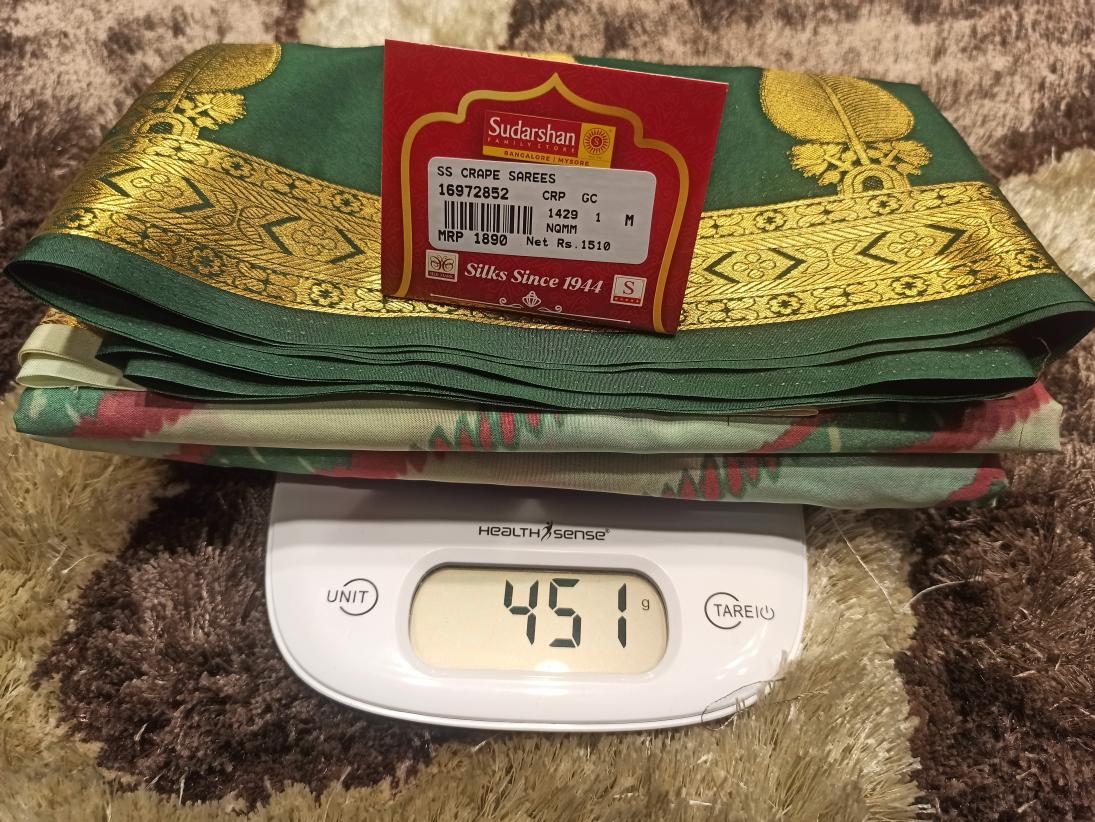 Artificial / Mix Crape Sarees ( Semi Crape )