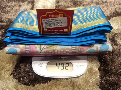 Artificial / Mix Crape Sarees ( Semi Crape )