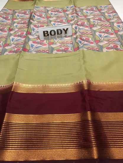 Artificial / Mix Crape Sarees ( Semi Crape )