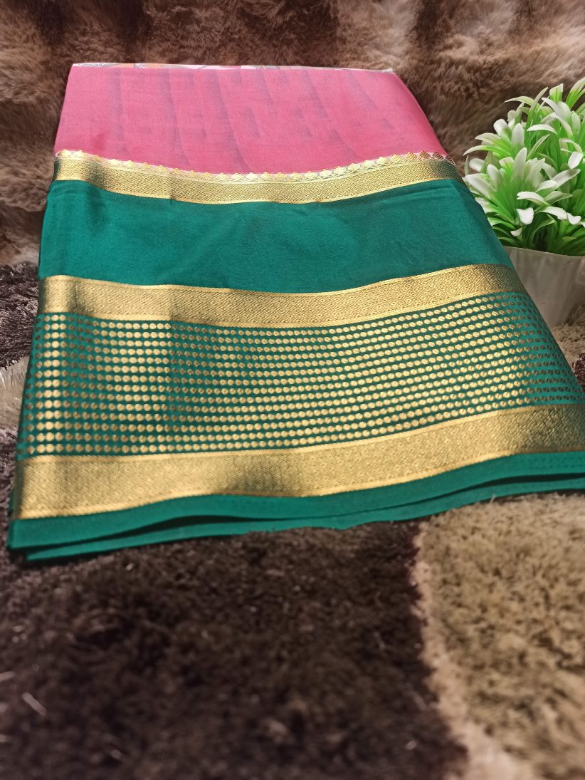 Artificial / Mix Crape Sarees ( Semi Crape )