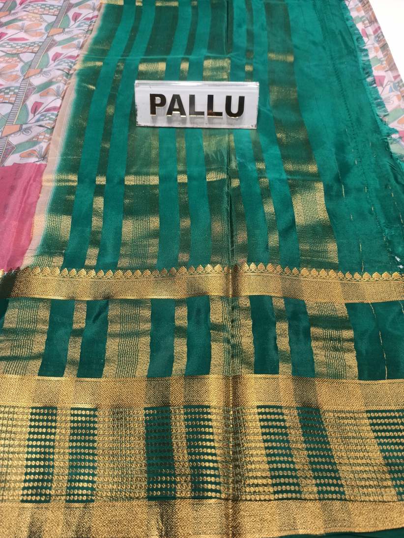 Artificial / Mix Crape Sarees ( Semi Crape )