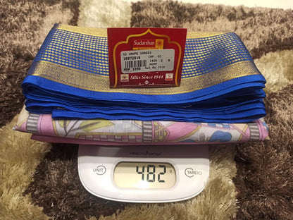 Artificial / Mix Crape Sarees ( Semi Crape )