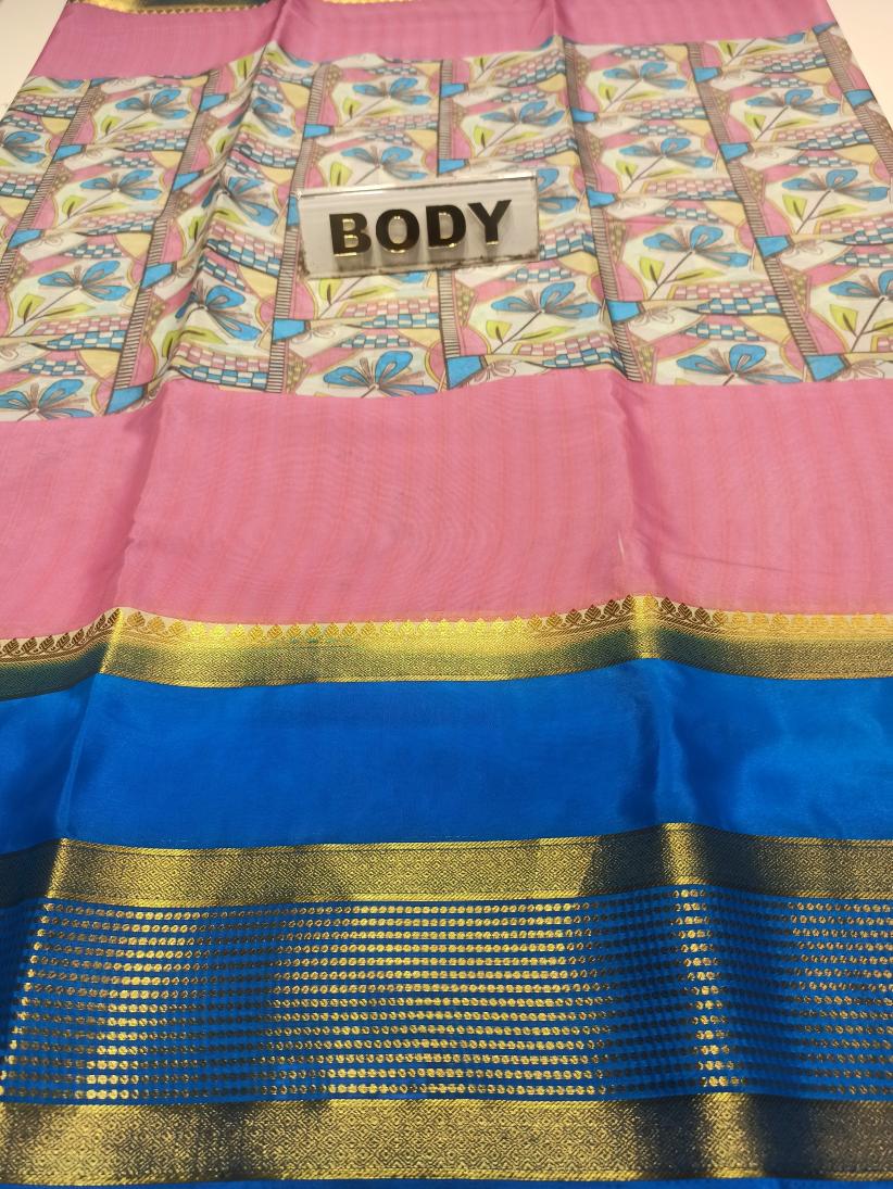 Artificial / Mix Crape Sarees ( Semi Crape )