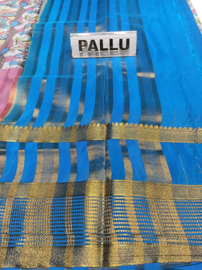 Artificial / Mix Crape Sarees ( Semi Crape )