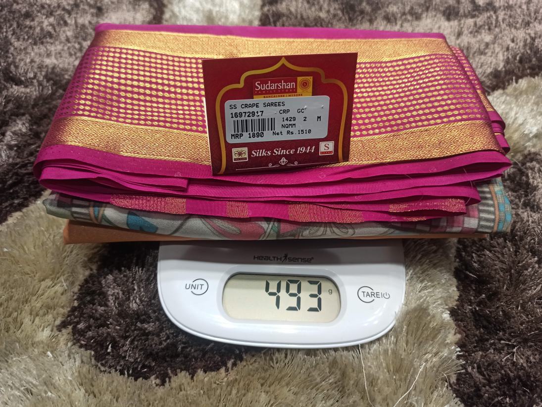 Artificial / Mix Crape Sarees ( Semi Crape )