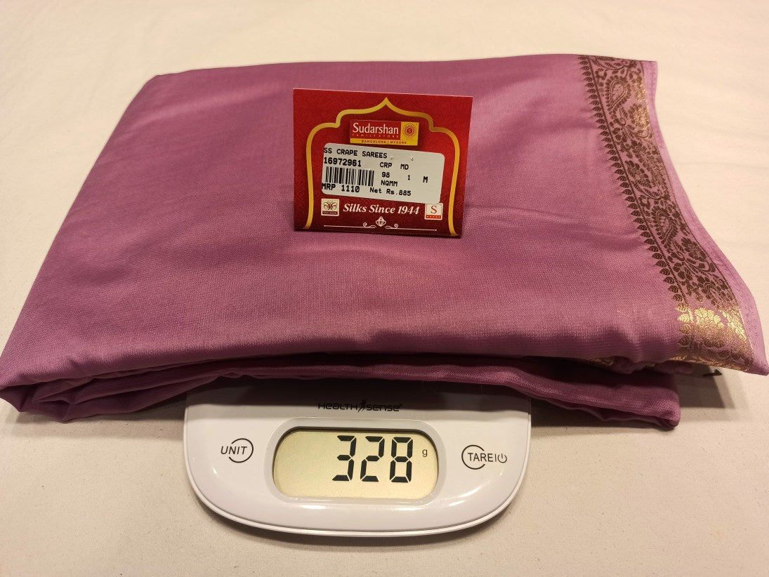 Artificial / Mix Crape Sarees ( Semi Crape )