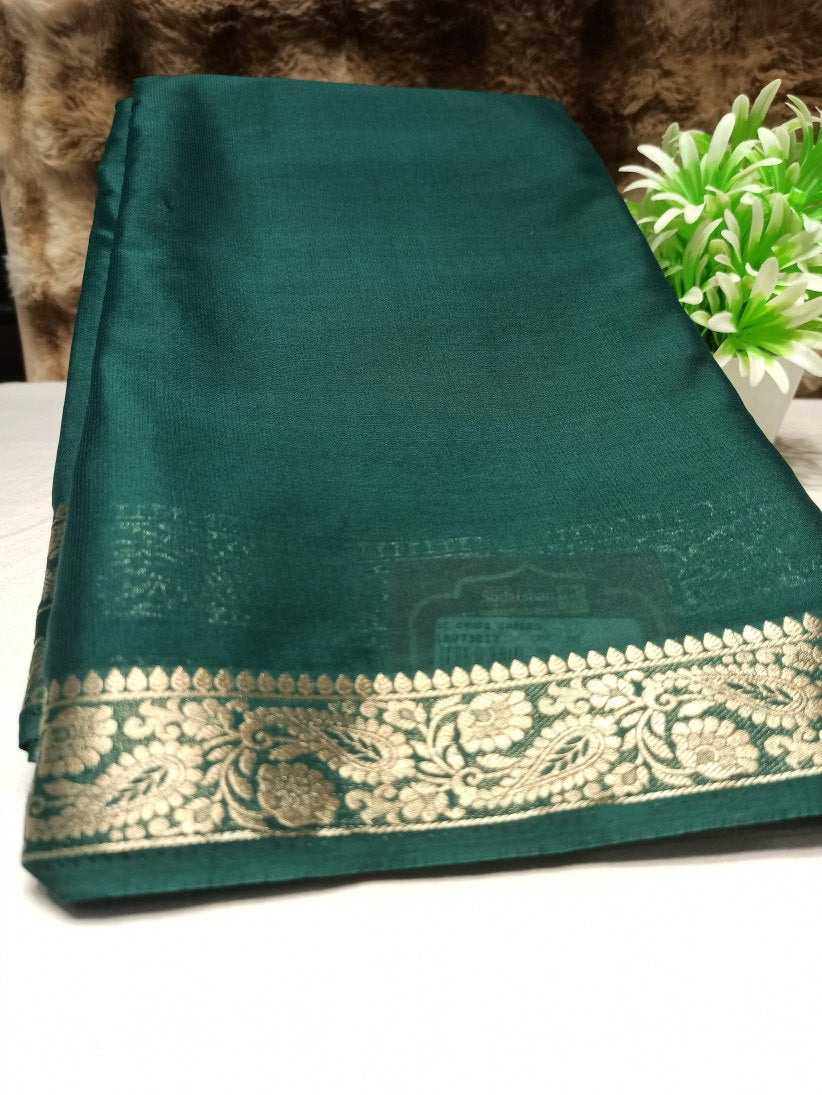 Artificial / Mix Crape Sarees ( Semi Crape )