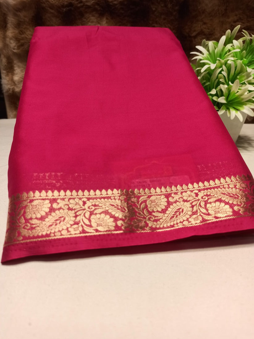 Artificial / Mix Crape Sarees ( Semi Crape )