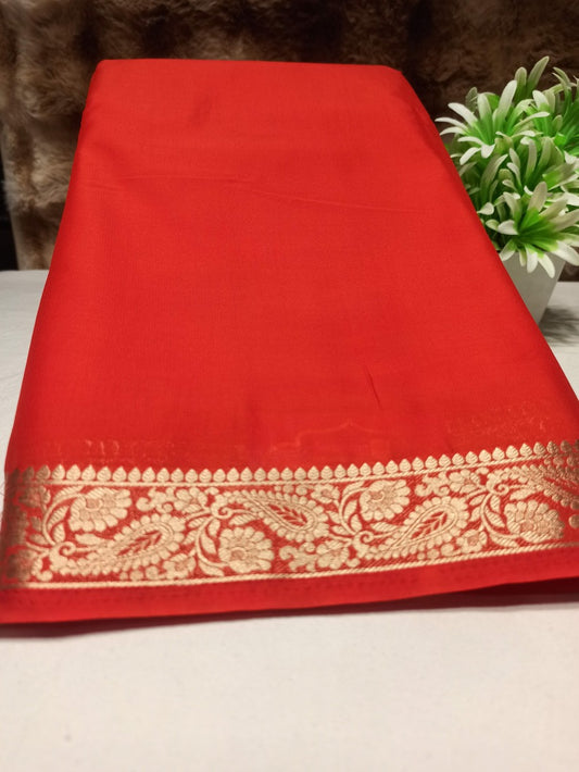 Artificial / Mix Crape Sarees ( Semi Crape )