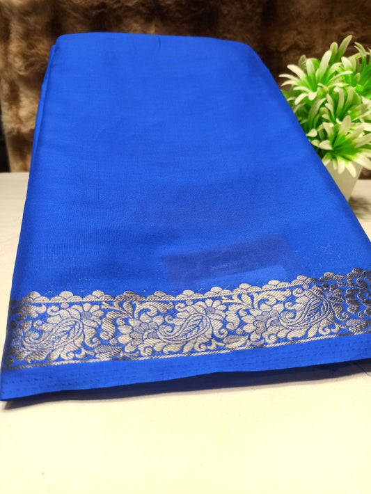 Artificial / Mix Crape Sarees ( Semi Crape )