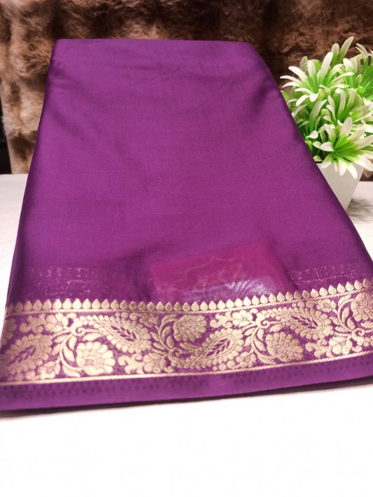 Artificial / Mix Crape Sarees ( Semi Crape )