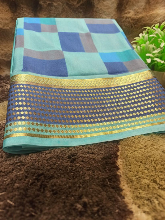 Artificial / Mix Crape Sarees ( Semi Crape )