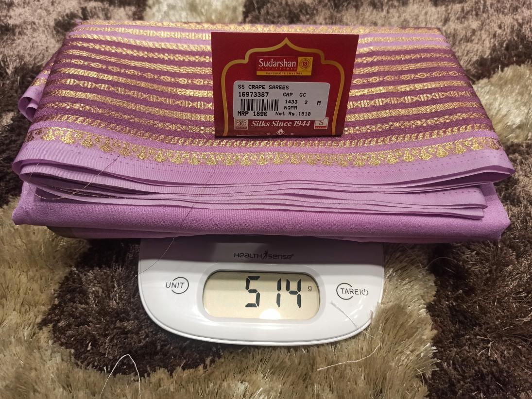 Artificial / Mix Crape Sarees ( Semi Crape )