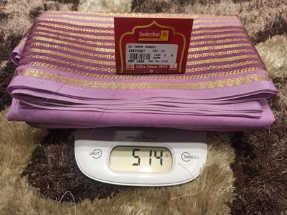 Artificial / Mix Crape Sarees ( Semi Crape )