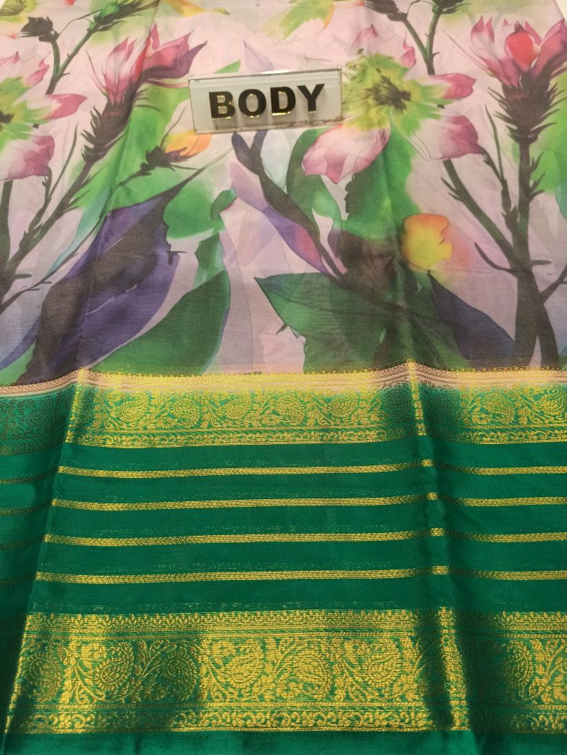 Artificial / Mix Crape Sarees ( Semi Crape )