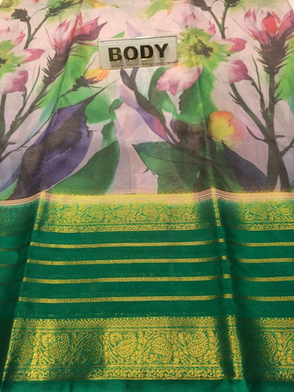 Artificial / Mix Crape Sarees ( Semi Crape )