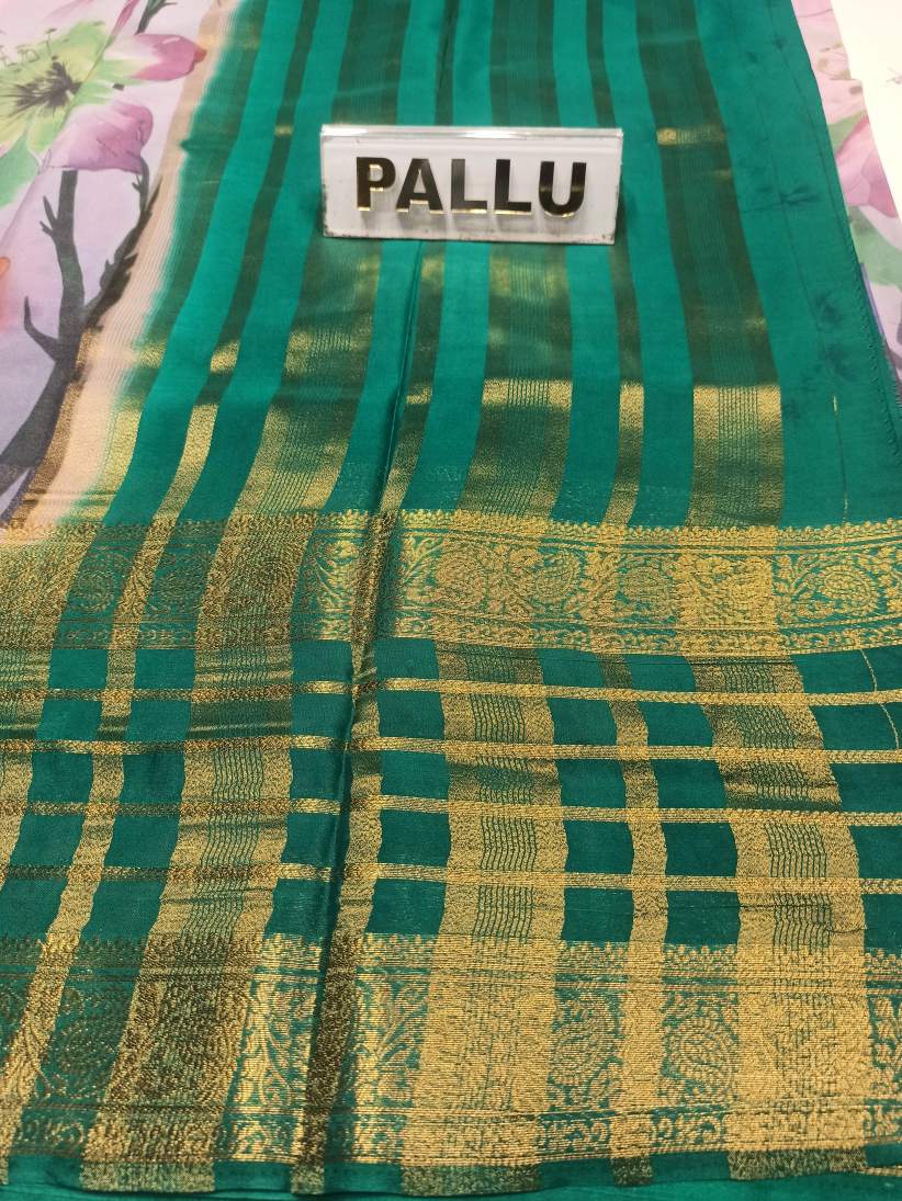 Artificial / Mix Crape Sarees ( Semi Crape )