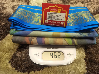 Artificial / Mix Crape Sarees ( Semi Crape )