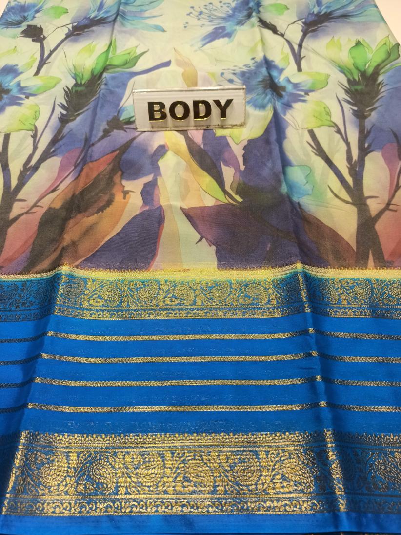 Artificial / Mix Crape Sarees ( Semi Crape )