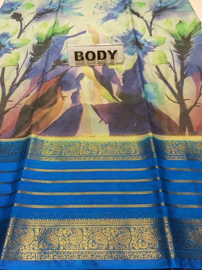 Artificial / Mix Crape Sarees ( Semi Crape )