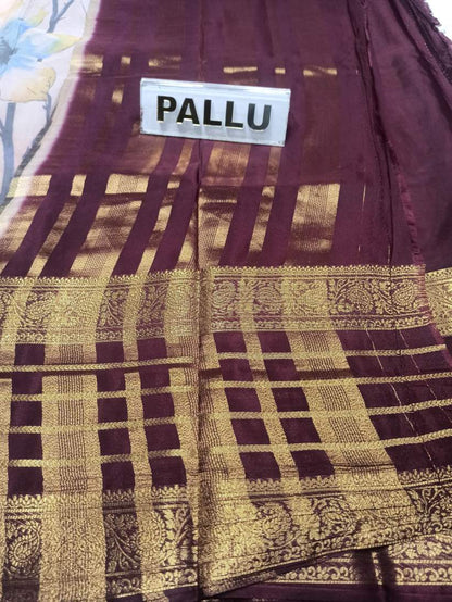 Artificial / Mix Crape Sarees ( Semi Crape )