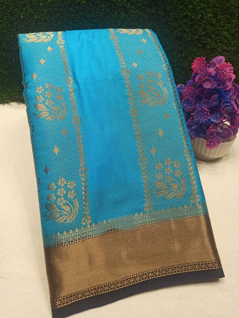Artificial / Mix Crape Sarees ( Semi Crape )