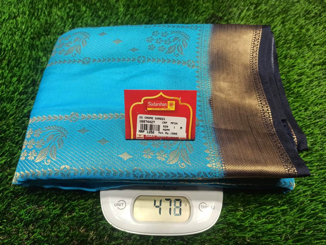 Artificial / Mix Crape Sarees ( Semi Crape )