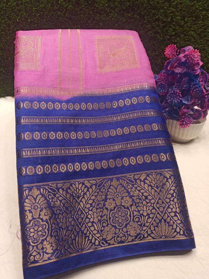 Artificial / Mix Crape Sarees ( Semi Crape )