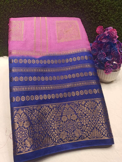 Artificial / Mix Crape Sarees ( Semi Crape )